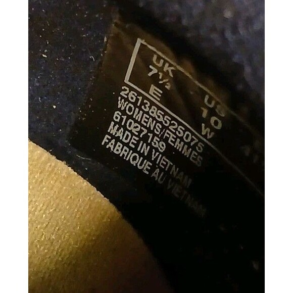 Clarks SHARON DASHER Blue Suede Designer Wedge Loafer WMS 10W  NEW ($110) - Picture 15 of 16